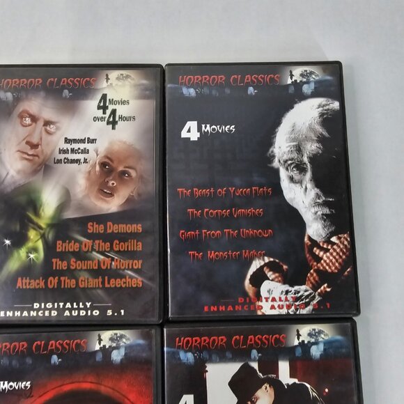 Horror Classics DVD Lot Set 6 Volumes 24 Movies Boxed Mega Pack Classic Monsters - Picture 3 of 12